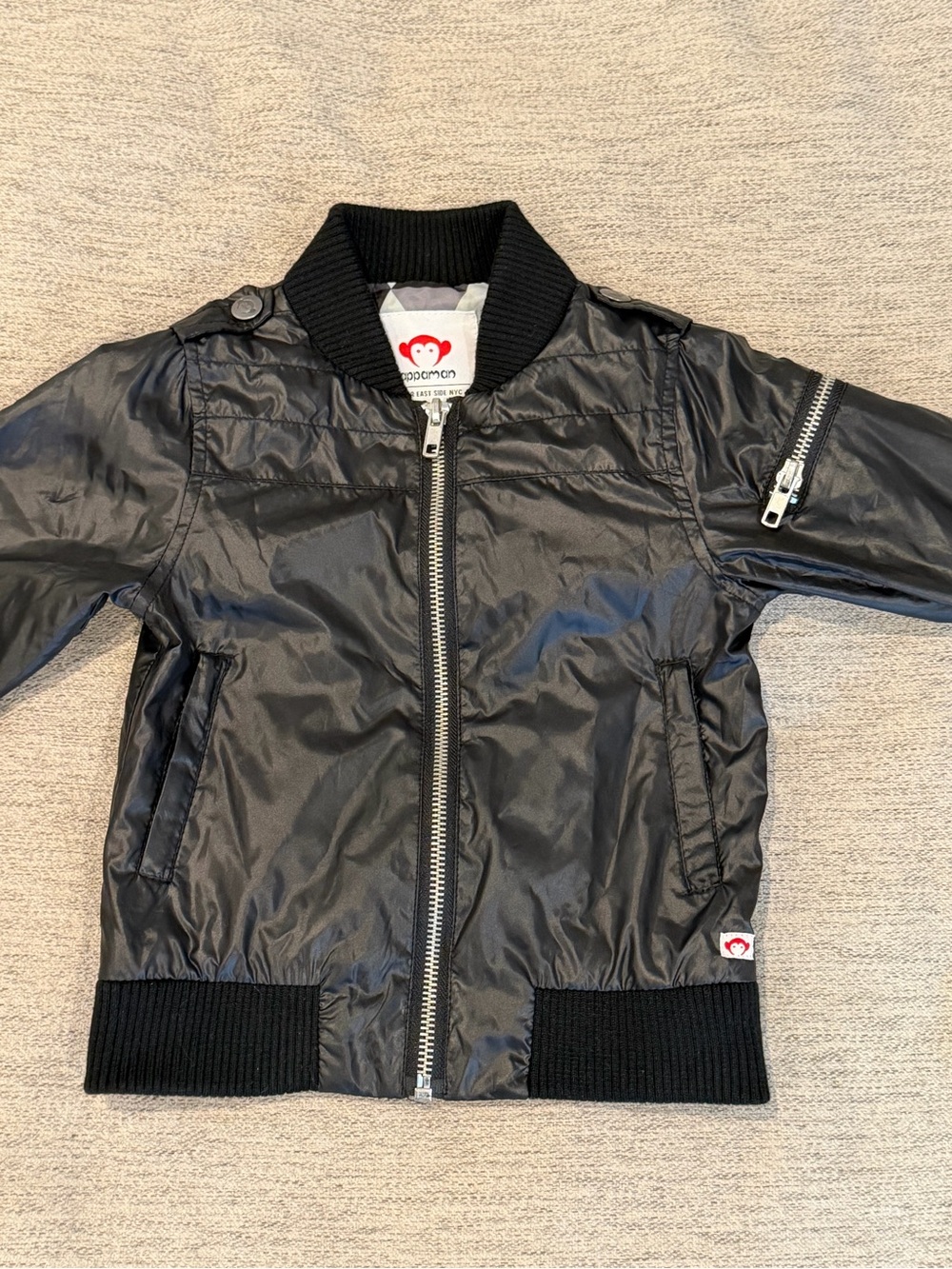 Appaman Black Kids' Bomber Jacket